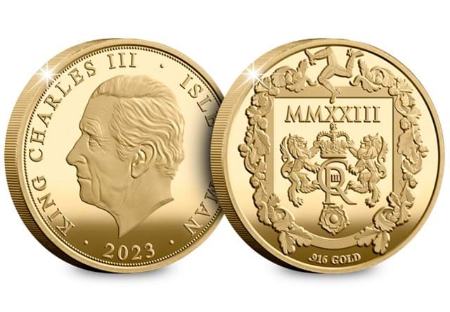 Isle of Man 2023 Gold Proof Sovereign Obverse Reverse