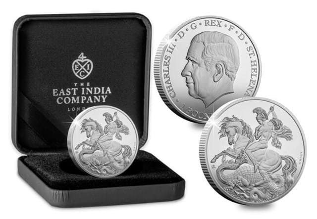 EIC 2023 St George And The Dragon 1Oz Silver Box Shot