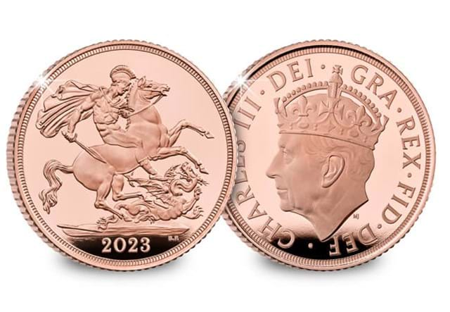 UK 2023 Coronation Sovereign Obverse Reverse