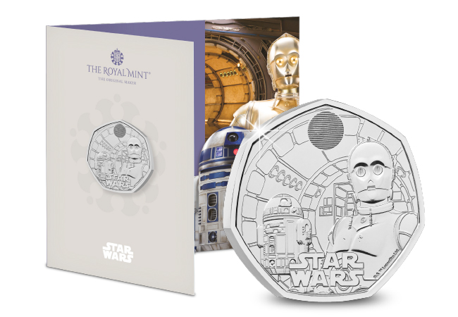 UK 2023 Star Wars R2D2 & C3PO BU 50p