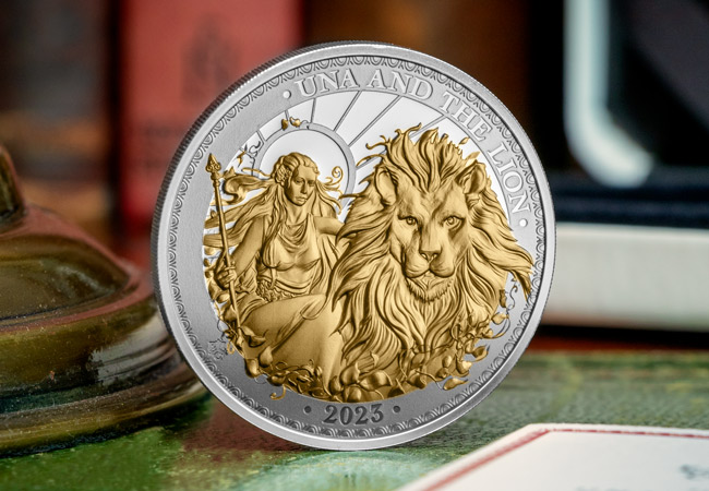 2023 UNA.LION 1oz Silver/GPセット-