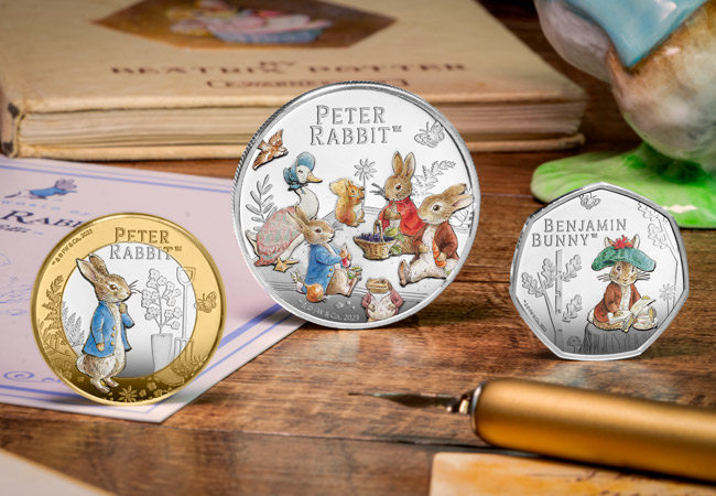 The Beatrix Potter 2023 Silver 3 Coin Set