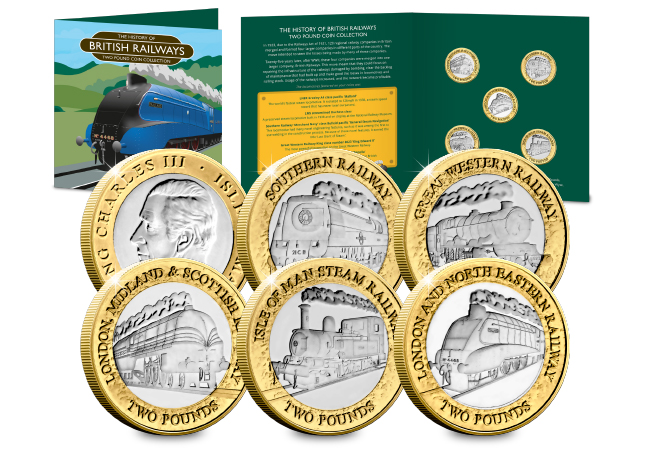 The History of British Railways BU £2 Coin Set