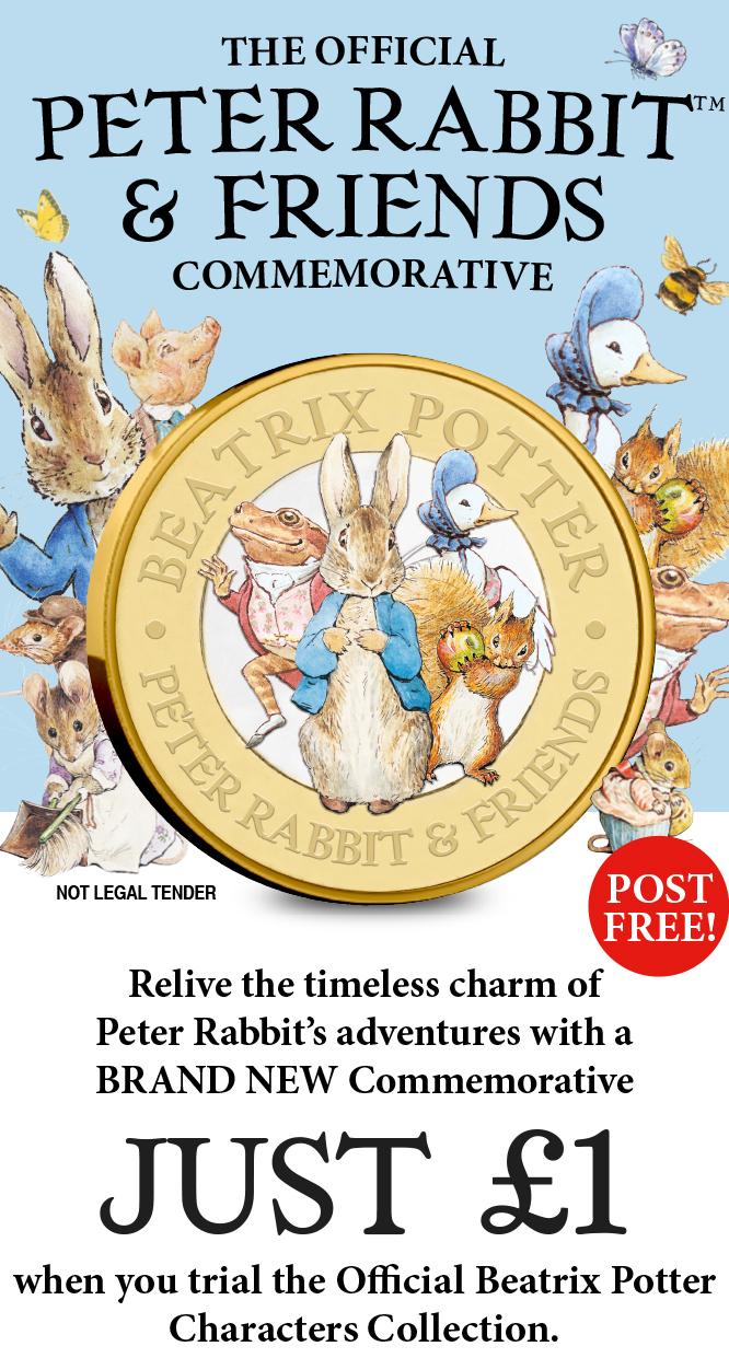 The Peter Rabbit and Friends Commemorative: Just £1 when you trial the Official Beatrix Potter Collection