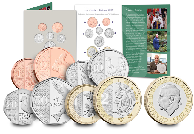 UK 2023 New Coinage BU Pack