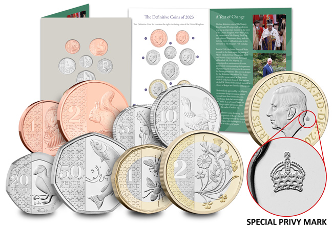 UK 2023 New Coinage BU Pack