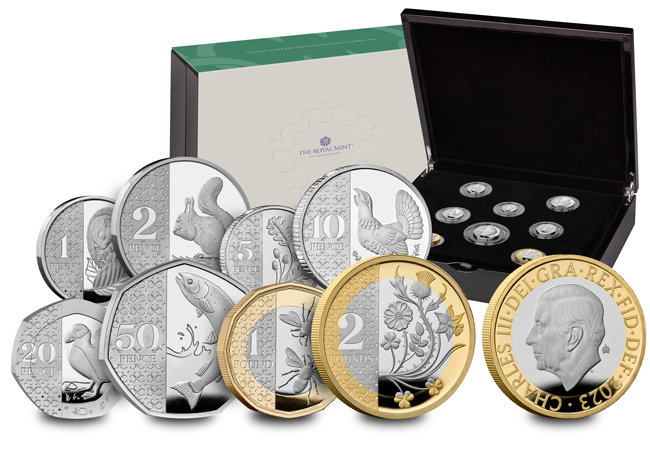 UK 2023 New Coinage Silver Proof Collection