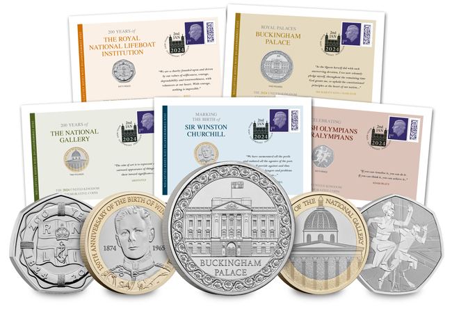 The UK 2024 Annual Commemorative Coin Cover Collection