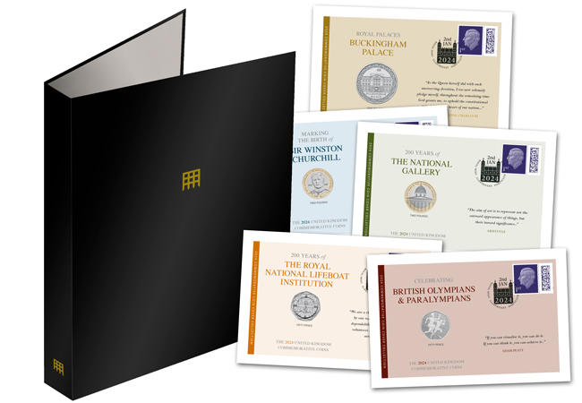 The UK 2024 Annual Commemorative Coin Cover Collection   2024 Annual Cover Collection With Packaging 