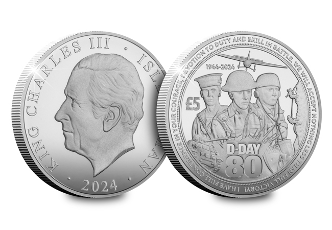 The D Day 80th Anniversary Silver Proof 5 Set