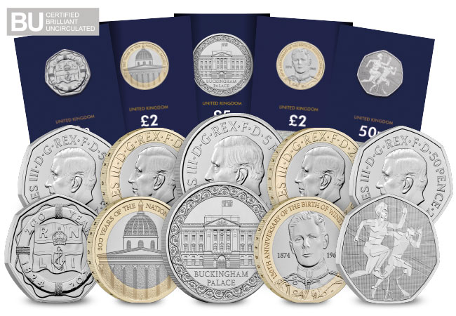 The 2024 CERTIFIED BU Annual Coin Set   Dn Change Checker 2024 Commemorative 50p 2 5 Set Product Images 6 