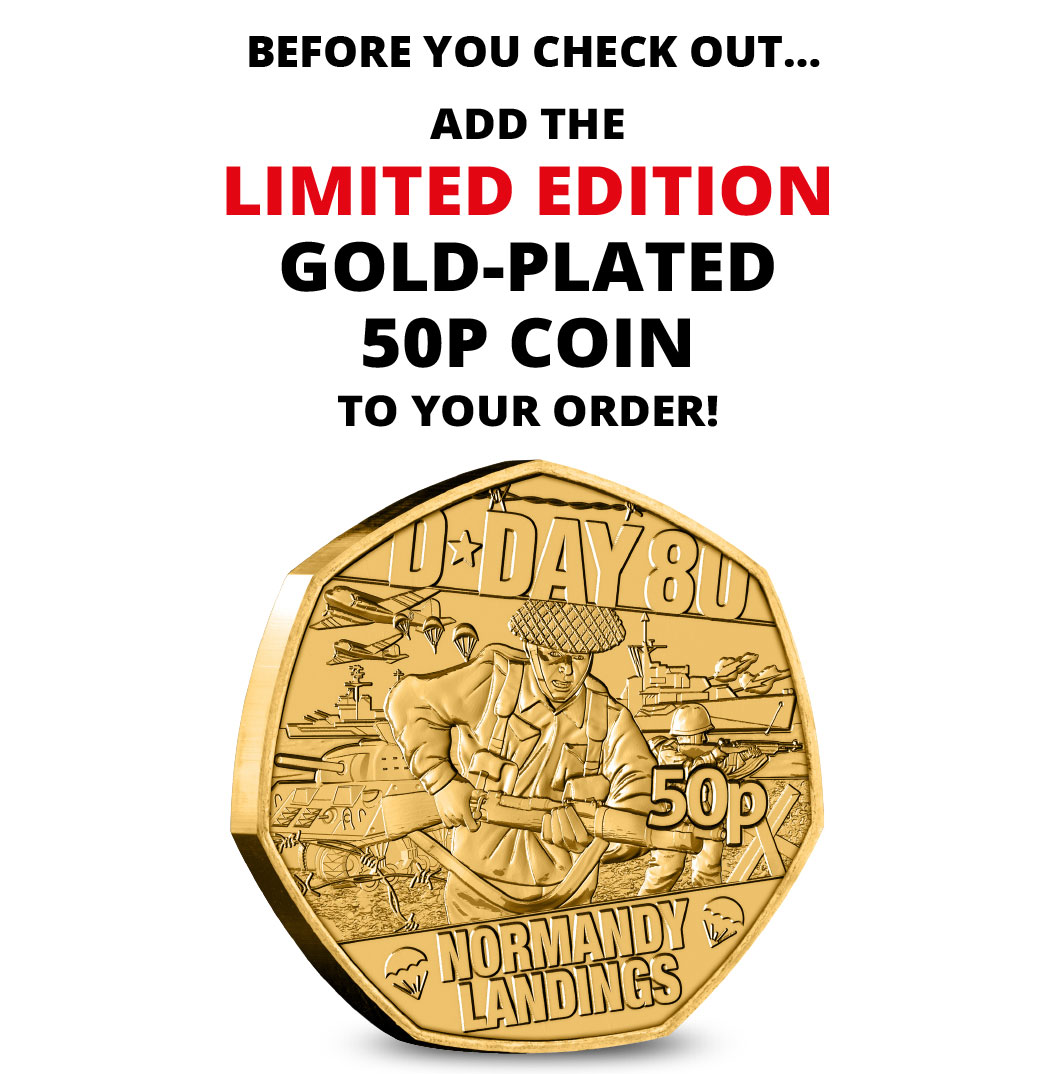 The D-Day Gold-Plated 50p Coin