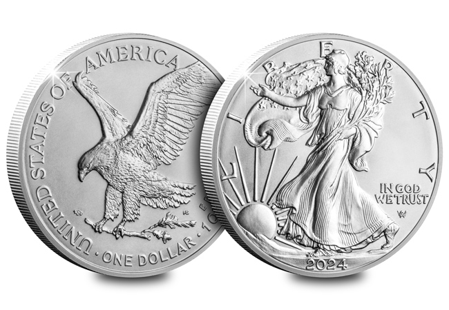 US 2024 MS70 Silver Eagle Inaugural Strike