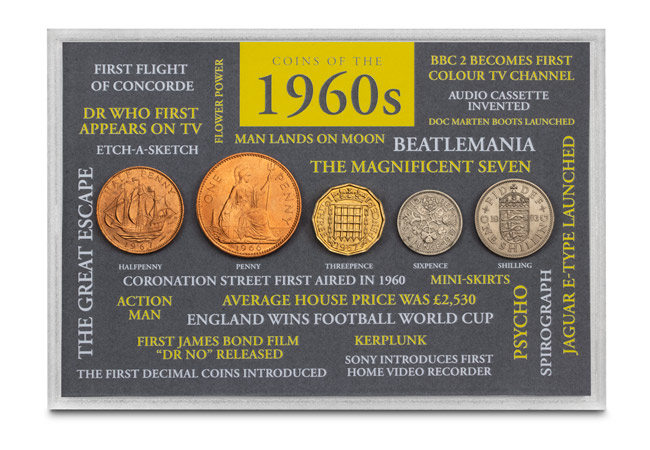 The Coins of the 1960s Collectors Frame