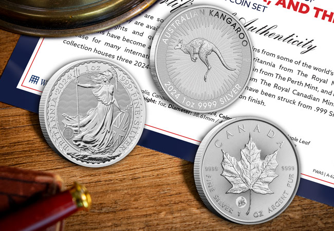 The 2024 Flagship Silver Coins of Australia Canada and the UK