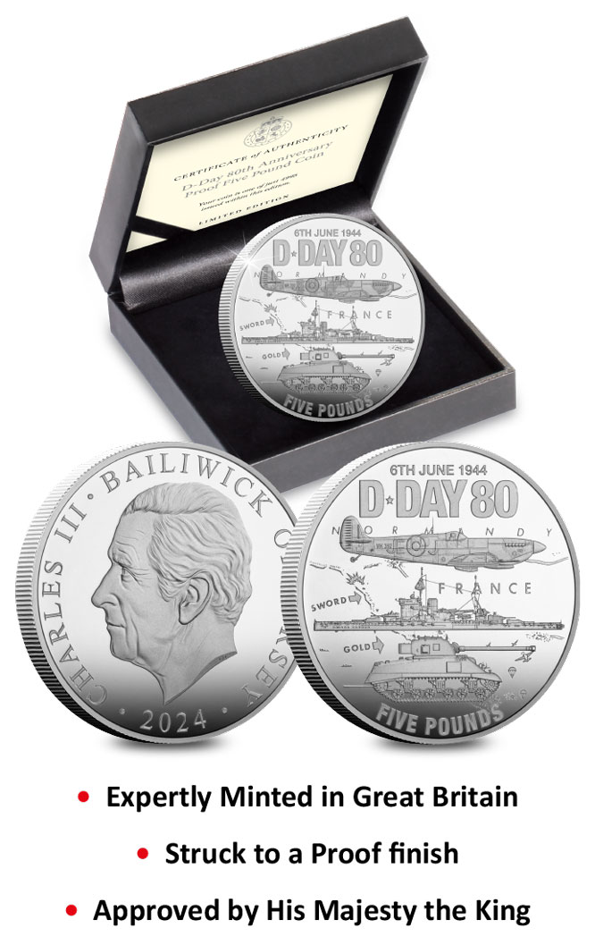 The D-Day 80th Anniversary Proof £5 Coin