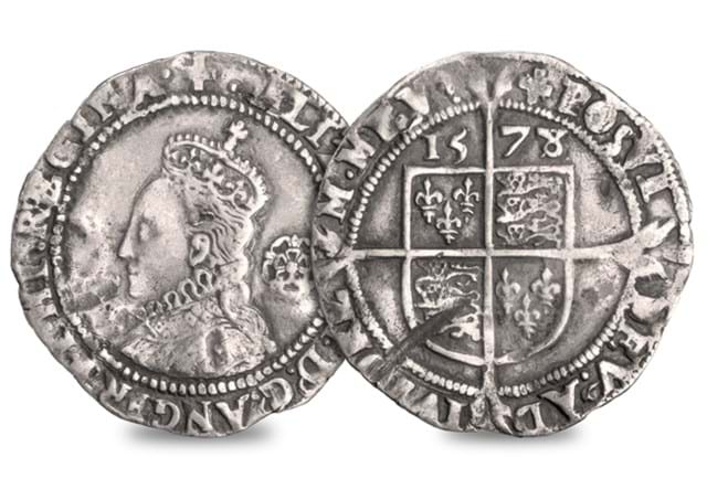 UK Elizabeth I Sixpence Obv Rev