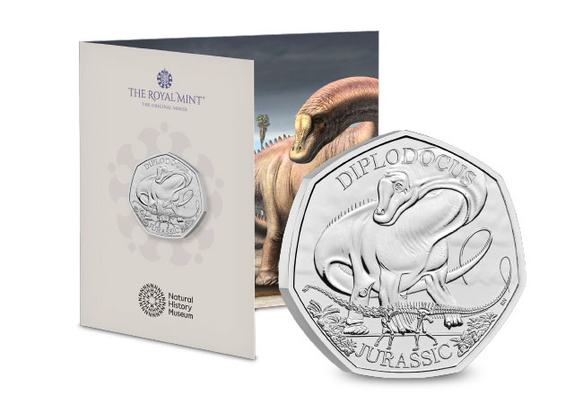 UK 2024 Diplodocus BU 50p Pack