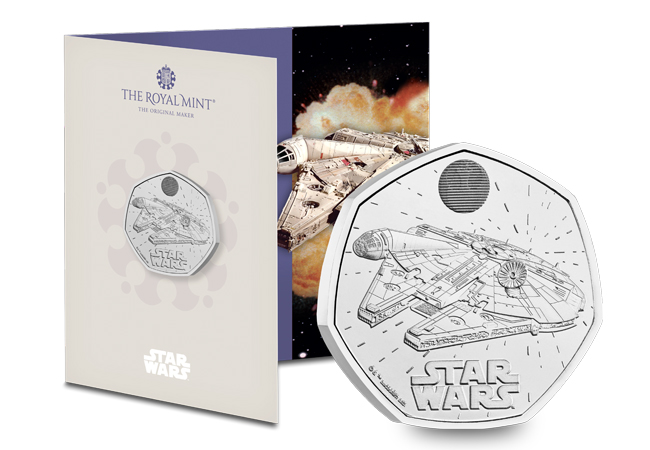 UK 2024 Star Wars Millennium Falcon BU 50p