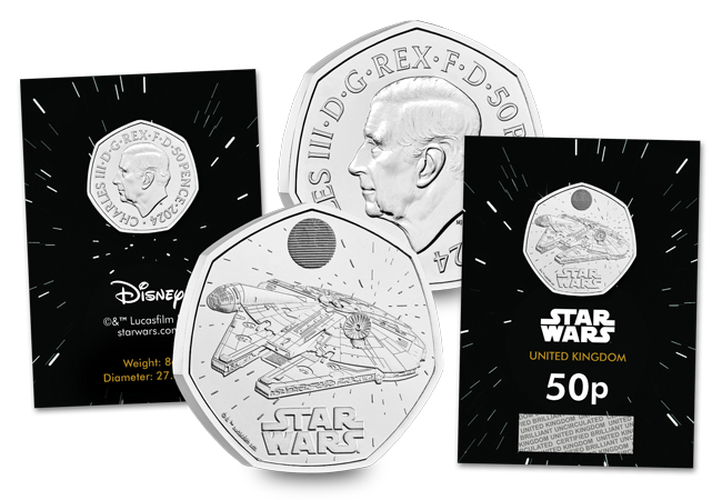 2024 UK Star Wars Millennium Falcon CERTIFIED BU 50p