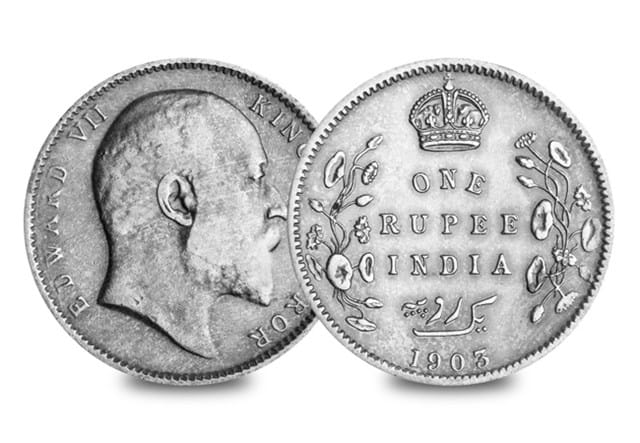 1903 One Rupee Obv Rev