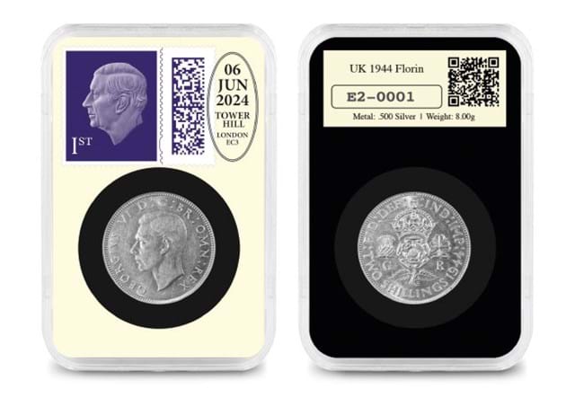 DN Datestamp 80Th D Day Pair 1944 2024 D Day Silver 50P Florin Two Shilling Product Images 2