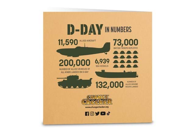 2024 UK D-Day CBU 50p Display Card back