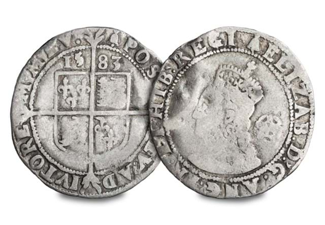 UK Elizabeth I Sixpence Obv Rev