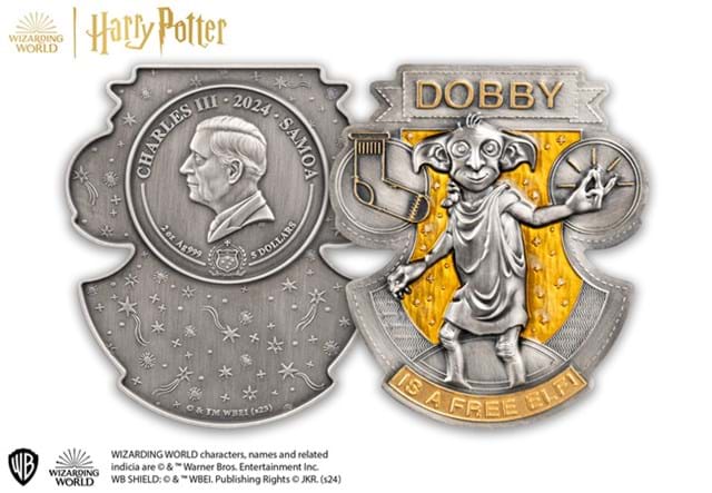 Dobby 2Oz Silver Coin Obv Rev