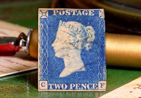 1840 2 Penny Blue in fine used condition complete with 3 clear margins. This stamp comes protected in a tamper-proof capsule.