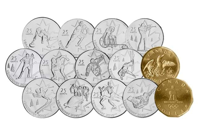 Canada Olympic 2010 Coin Set Reverses