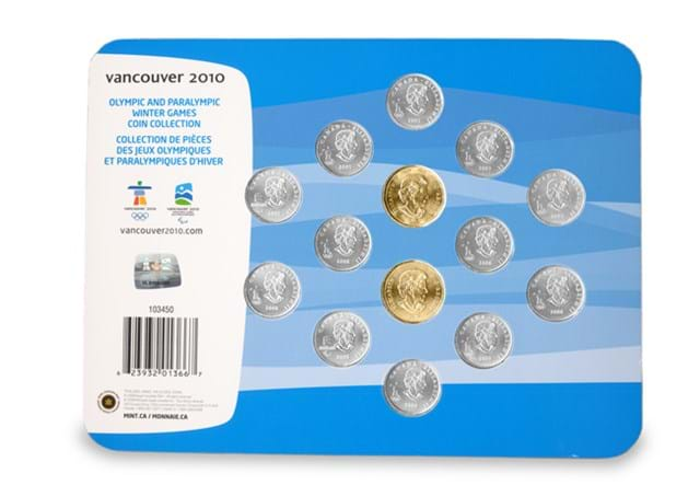 Canada Olympic 2010 Coin Set back