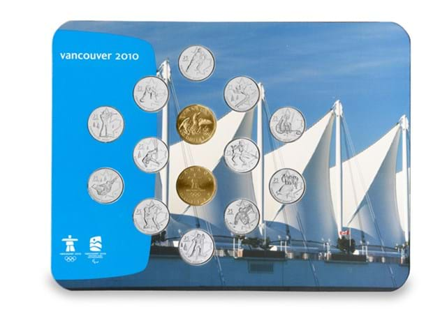 Canada Olympic 2010 Coin Set Front