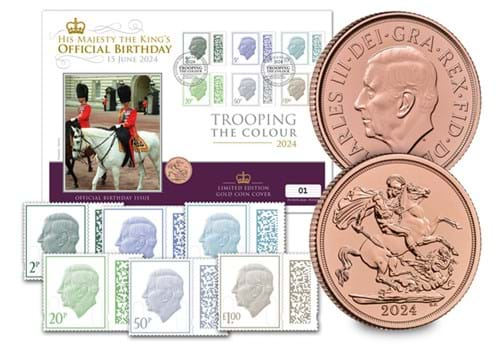 TEL2 Trooping The Colour 2024 Gold Cover With Coin Whole Product