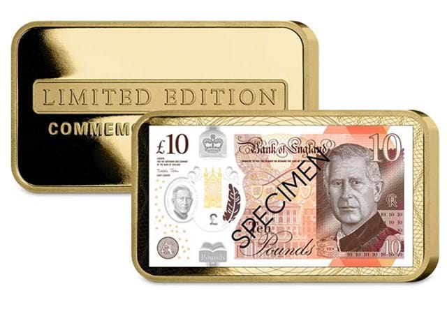 AT The New King Charles III Banknote Ingot Set Mockups Scale 2