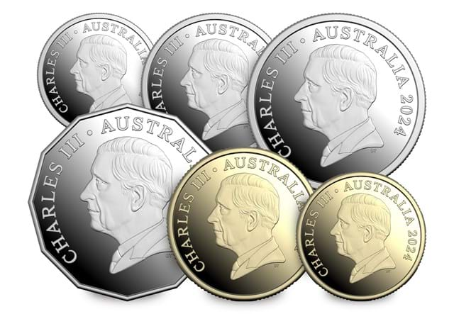 Australia New 2024 KCIII Coinage Sets Obverses