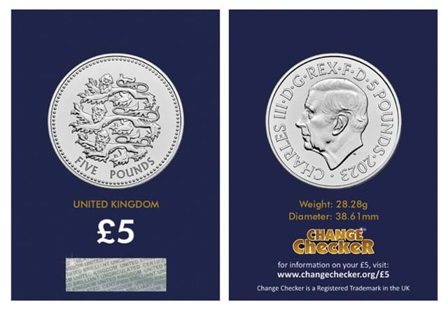 Pride of England Finalists £5 in card revserse obverse