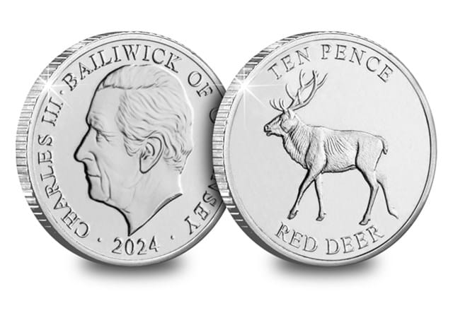 Highlands 10Ps (Non Coloured) Red Deer Obv Rev