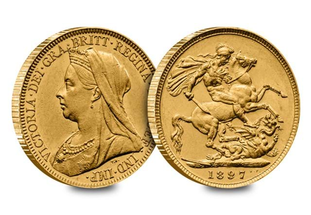 UK 1897 Sovereign Obv Rev