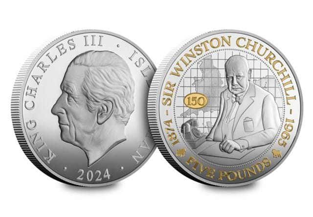 Churchill Silver MINT MASTERS £5 (IOM) Obv Rev