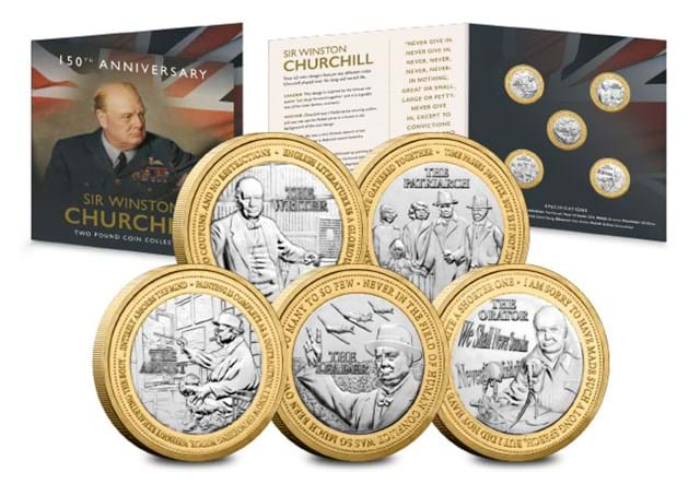 DN 2024 Winston Churchill 150Th Anniversary BU £2 Set Product Images