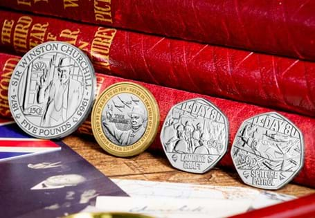 Celebrate Churchill’s legacy with the Winston Churchill 150th Coin Set. Includes £5, £2, and 50p coins, beautifully designed and authorised by Guernsey and Jersey. Perfect for collectors at £39.99.