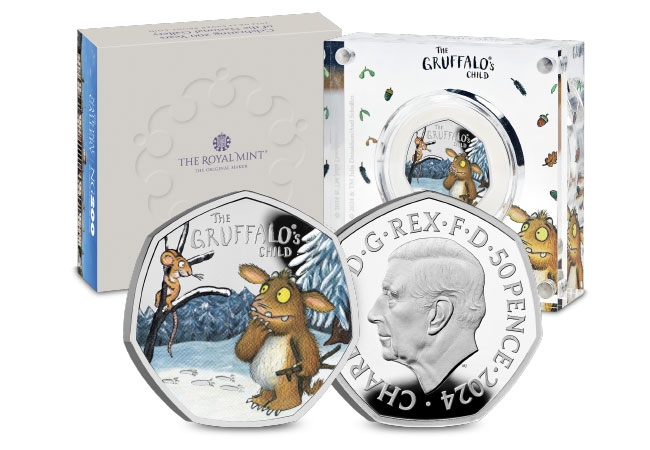 UK 2024 Gruffalo's Child Silver 50p Coin