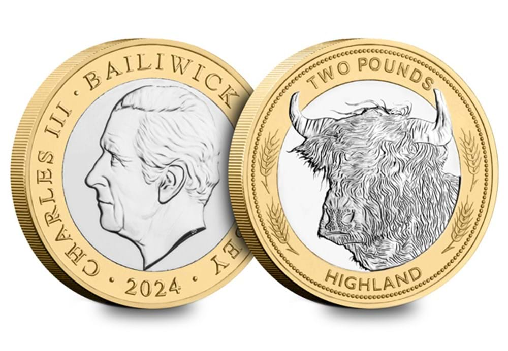 Highland Cow £2 Coin - Celebrate Scotland’s Iconic Breed with a Brilli