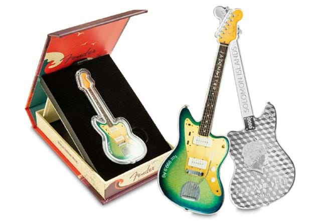 DN 2024 Fender Jazzmaster Guitar Silver Coin Product Images 3