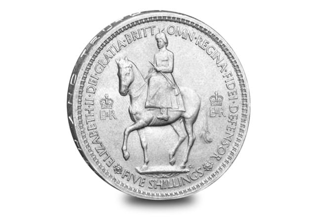 QEII 1953 Coronation Crown Coin Obverse