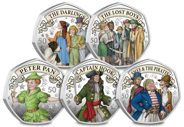 2024 Peter Pan Silver 50Ps (With Colours) All Rev