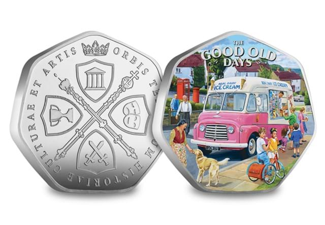 Good Old Days Commemorative Collection Ice Cream Van Obv Rev