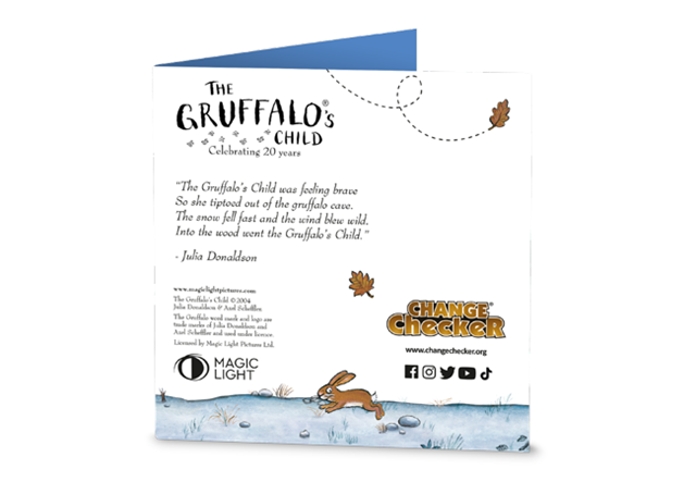 2024 UK The Gruffalo's Child CBU 50p Display Card Back