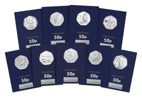 This collection includes 9 UK 50p coins featuring some of the nation's best loved characters from children's bedtime story books. Each coin has been struck to a BU quality  and put into a pocket page.